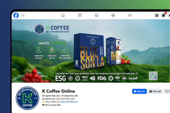 Fanpage Facebook K COFFEE