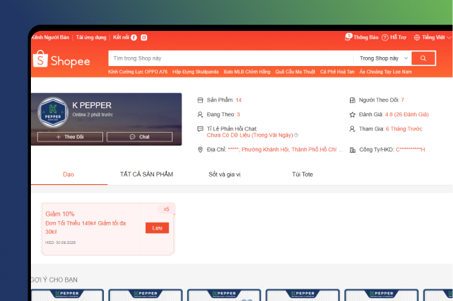 Shopee Mall K Pepper