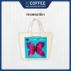 Túi Tote Vải Canvas Cherry - Cánh Bướm