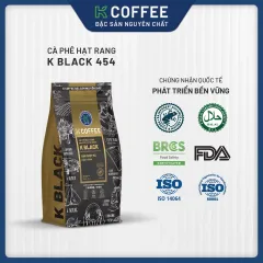 các chứng nhận của cà phê hạt rang k black 454g