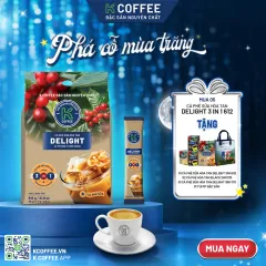 quà trung thu combo 5 cà phê delight 3in1 612g