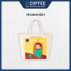Túi Tote Vải Canvas Cherry - Bố Ngồi Làm Việc