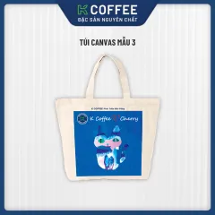 Túi Tote Vải Canvas Cherry - Mèo Trừu Tượng