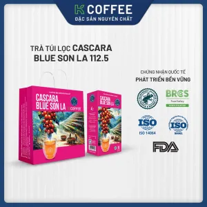 hộp trà cascara 112g có hộp quà đi kèm