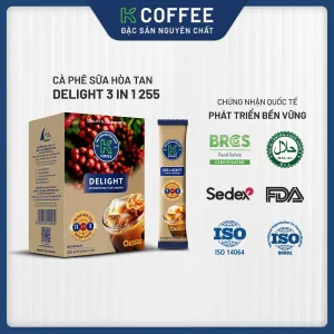 chứng nhận của delight 3in1 255g