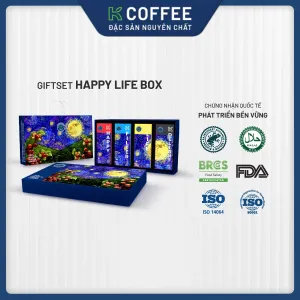 hộp quà tặng cà phê happy life box k coffee
