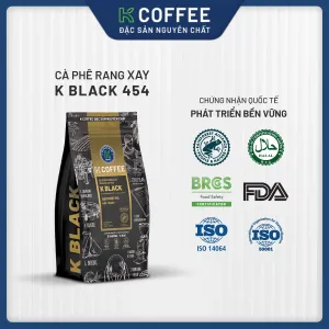 chứng nhận của cà phê rang xay k black 454g