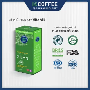 chứng nhận của cà phê rang xay k xuân