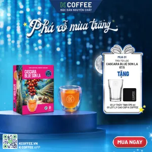 quà trung thu hộp giấy trà cascara 67g