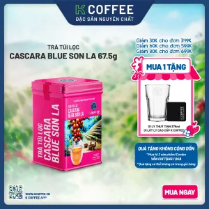 hộp thiếc trà cascara blue sơn la 67g k coffee tặng 1