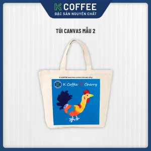 Túi Tote Vải Canvas Cherry - Gà Ngây Thơ