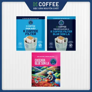 inner cà phê phin giấy và trà cascara