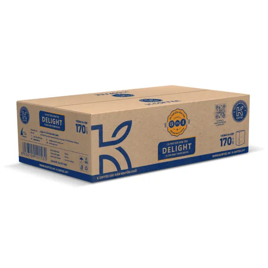 thùng cà cà phê sữa delight 3in1 170g