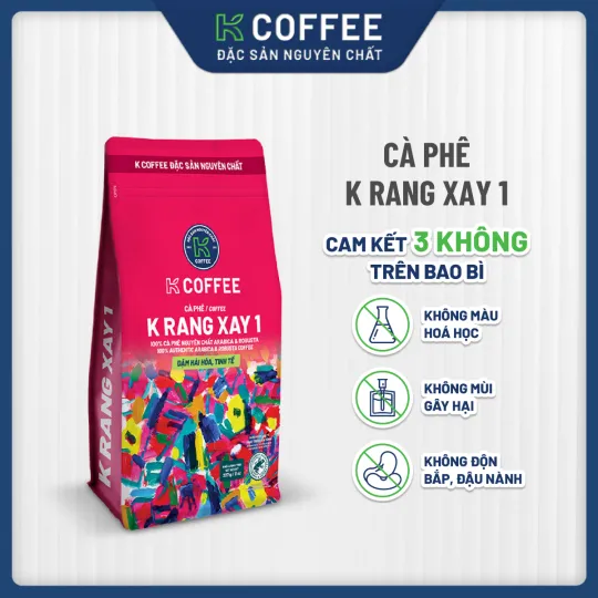 cà phê rang xay 1 cam kết 3 không