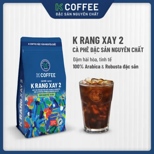 rang xay 2 gồm 100% arabica và robusta