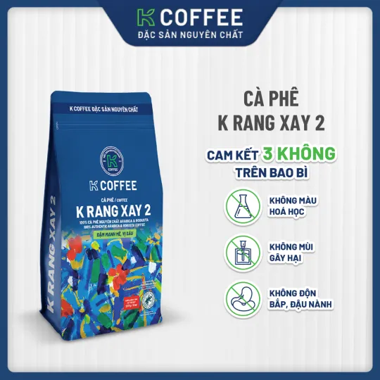 cà phê rang xay 2 cam kết 3 không