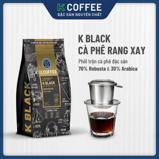 k black robusta kết hợp arabica