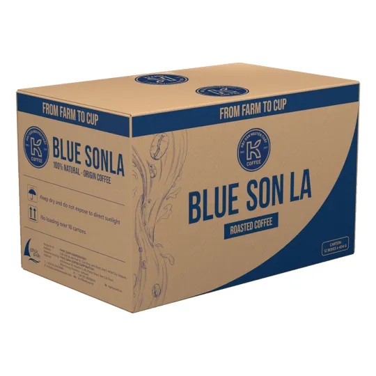thùng cà phê hạt rang blue sơn la
