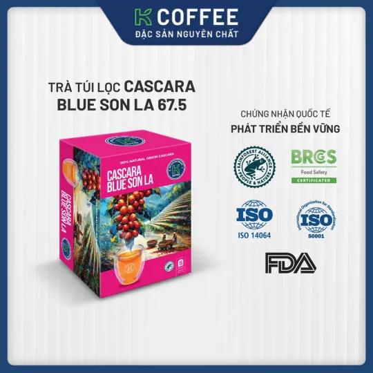 hộp giấy trà cascara blue sơn la 67g