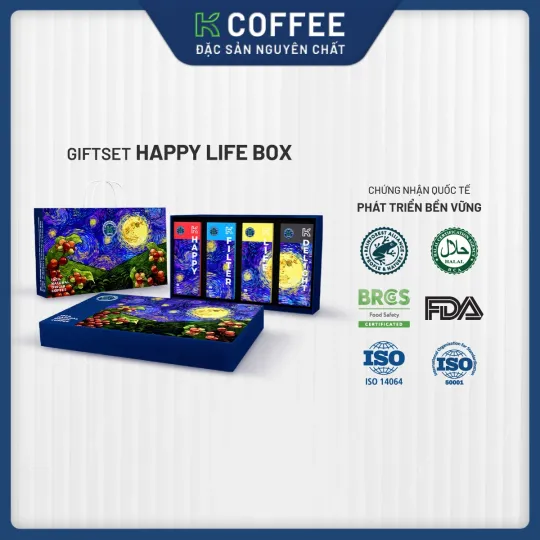 hộp quà tặng cà phê happy life box k coffee
