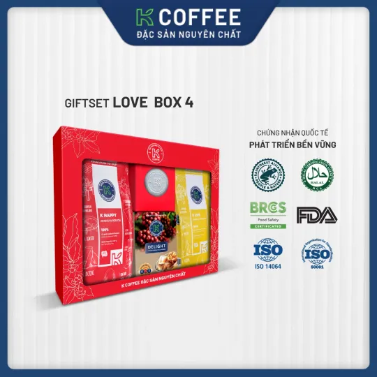 hộp quà cà phê love box 4 k coffee