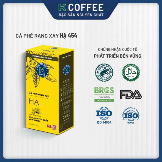 các chứng nhận cà phê rang xay nguyên chất k hạ