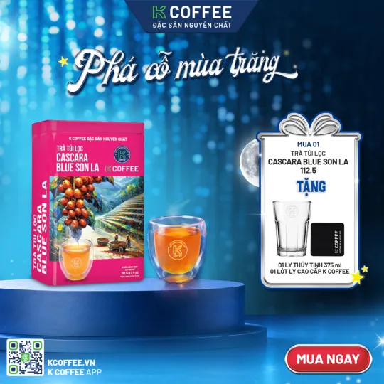 quà trung thu hộp thiếc trà cascara 112g