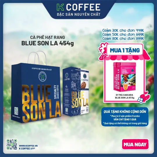 hạt rang blue sơn la mua 1 tặng trà
