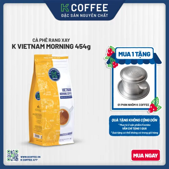 cà phê vietnam morning mua 1 tặng phin