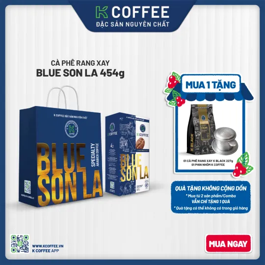 rang xay blue sơn la mua 1 tặng cà phê rang xay K black và phin