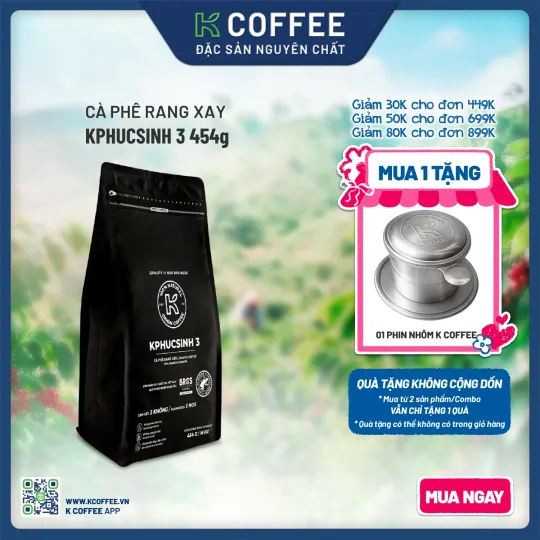 cà phê rang xay kphucsinh 3 454g k coffee