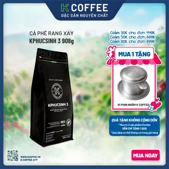 cà phê rang xay kphucsinh 3 908g k coffee