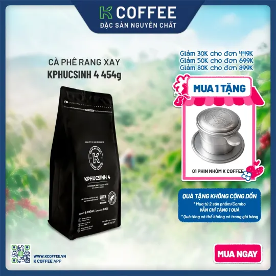 cà phê rang xay kphucsinh 4 454g k coffee