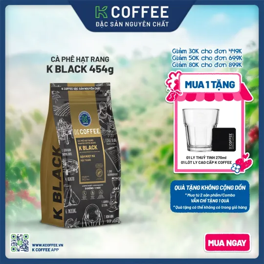 cà phê hạt rang k black 454 mua 1 tặng 2