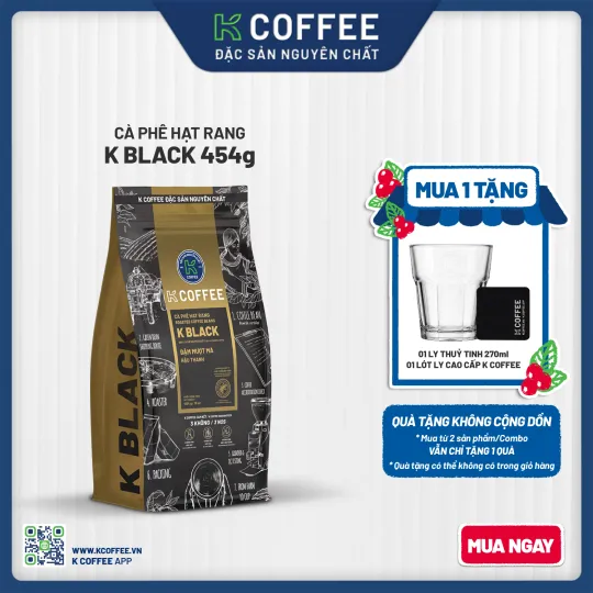 cà phê hạt rang k black 454 mua 3 tặng 3