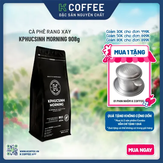 cà phê rang xay kphucsinh morning 908g