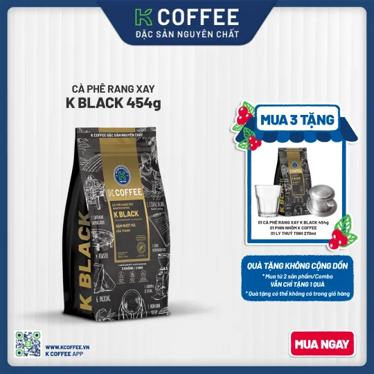 cà phê rang xay k black 454 mua 3 tặng 3