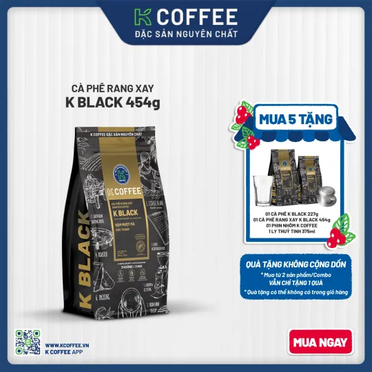 cà phê rang xay k black 454 mua 5 tặng 4