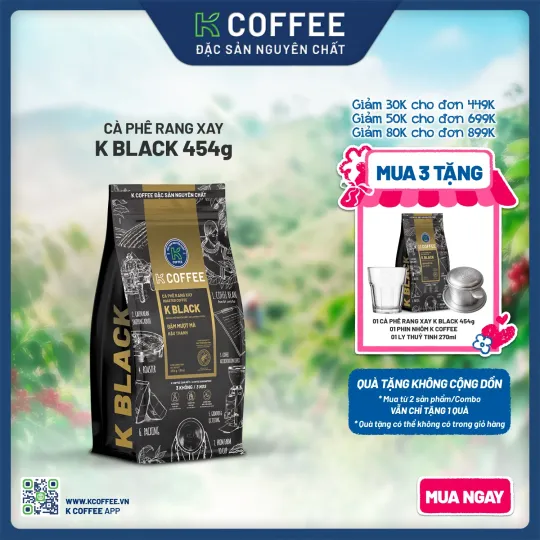 cà phê rang xay k black 454 mua 3 tặng 3