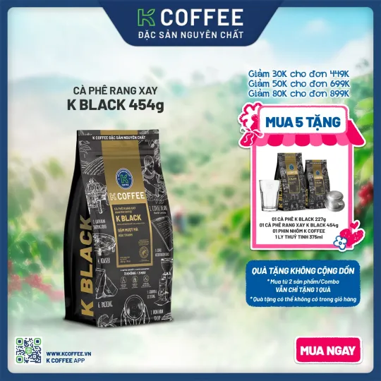 cà phê rang xay k black 454 mua 5 tặng 4