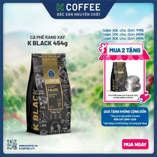 cà phê rang xay k black 454 mua 2 tặng 2