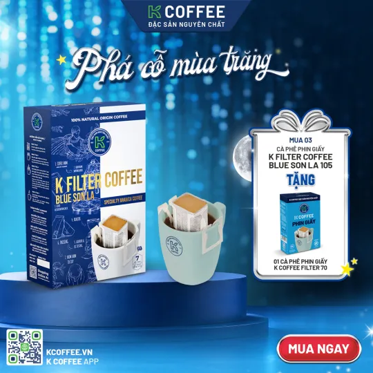quà trung thu cà phê filter blue sơn la 105g