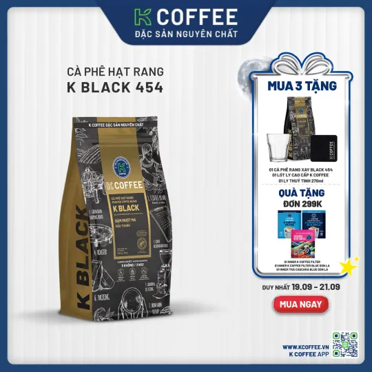 cà phê hạt rang k black 454 mua 3 tặng 3