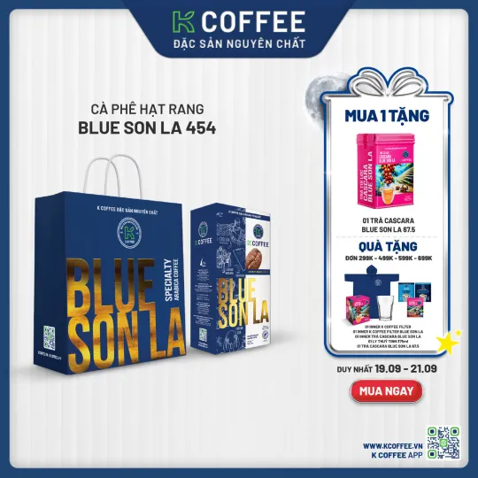 hạt rang blue sơn la mua 1 tặng trà