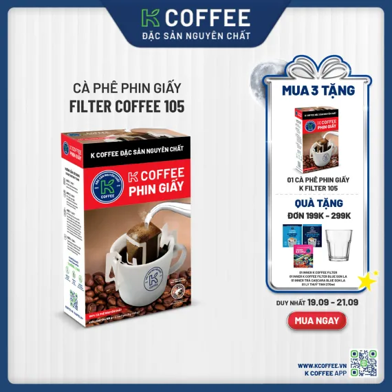 phin giấy filter coffee 105 mua 3 tặng 1