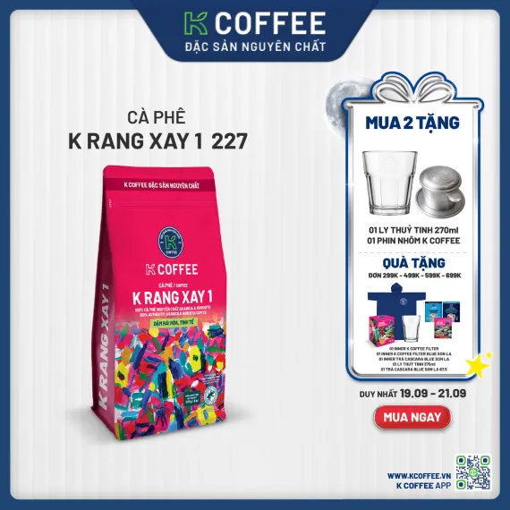 cà phê rang xay 1 mua 2 tặng 2