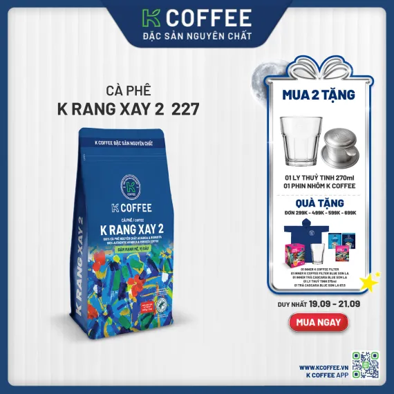 cà phê rang xay 2 mua 2 tặng 2