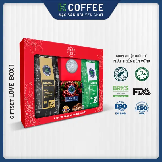Hộp Quà Cà Phê K Coffee Love Box 1 709g