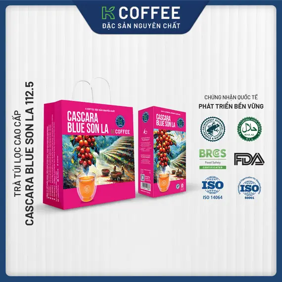 Trà Cascara Blue Sơn La 112.5g cao cấp